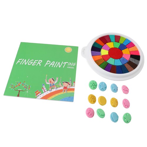 Finger Painting Kit And Book Kids Finger Paint Kit Sealed Cover For Wall Murals - Picture 2 of 12