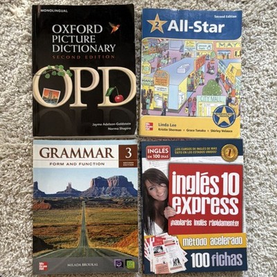 Complete 4-Book English Language Learning Set - Beginner to Intermediate