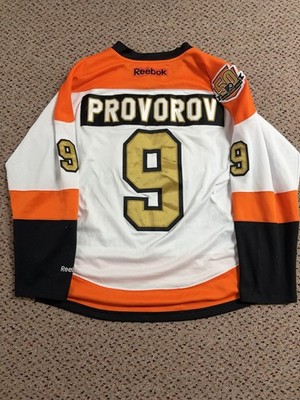 Philadelphia Flyers #9 Ivan Provorov NHL Jersey 50th Anniversary Gold Sz XL