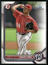 Andry Lara 2022 Bowman #BP-70 Washington Nationals