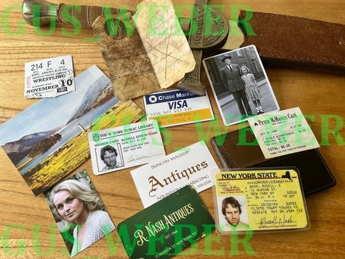 Highlander 1986 Connor Macleod´s wallet prop as Russell Nash