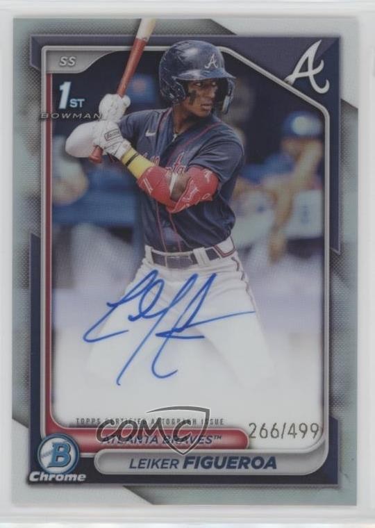 2024 Bowman Chrome Prospect Refractor 266/499 Leiker Figueroa #CPA-LF Auto 03uh