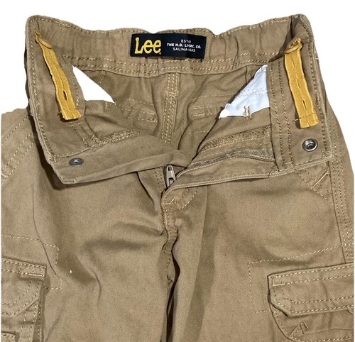 NEW $40 Boys Lee Wyoming Bourbon Color Cotton Twill Cargo Shorts - Size 4R - Picture 3 of 6