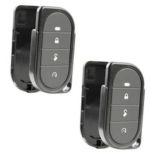 2X Keyless Entry Remote Car Key Fob 4-Button Replacement Shell Case for Two