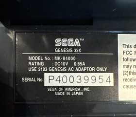 Sega Genesis 32x 32 X Console CIB Complete in Box w/ OEM Cables Power Manuals