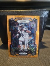NOLAN SMITH 2023 Panini Prizm Lazer RC Rookie #382 Eagles Orange Lazer