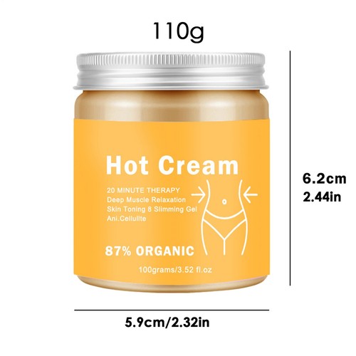 Crema caliente anticelulítica masajeador adelgazante corporal pérdida de peso quemador de grasa loción - Imagen 2 de 12