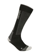 Icebreaker Men  s Merino Ski Light Over the Calf Small, Black/Ether/Graphite