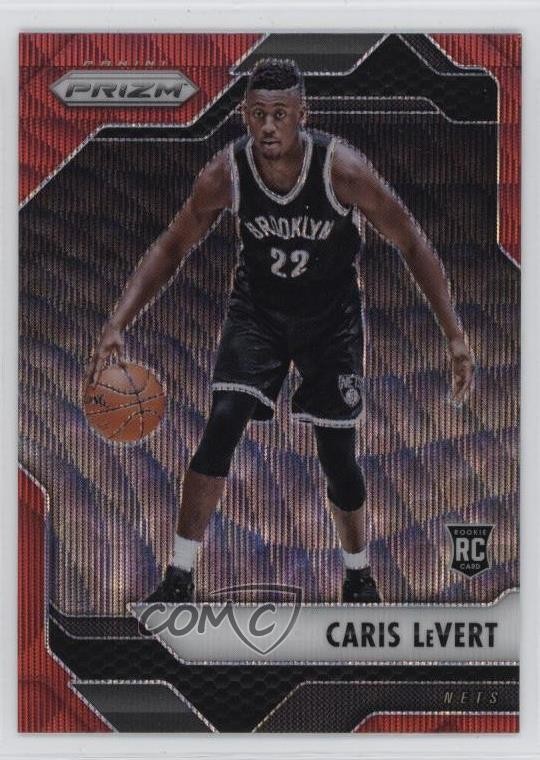2016-17 Panini Prizm Ruby Wave Prizm Caris LeVert #165 Rookie RC 5w5