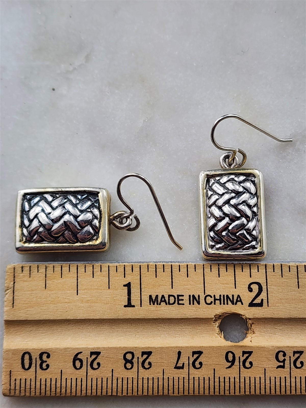 Vintage Solid Sterling Silver Electroform Weave D… - image 4