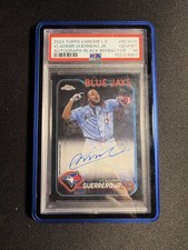 Vladimir Guerrero Junior Black Logo Fracture Auto Psa 10 /10 True Chrome Auto 
