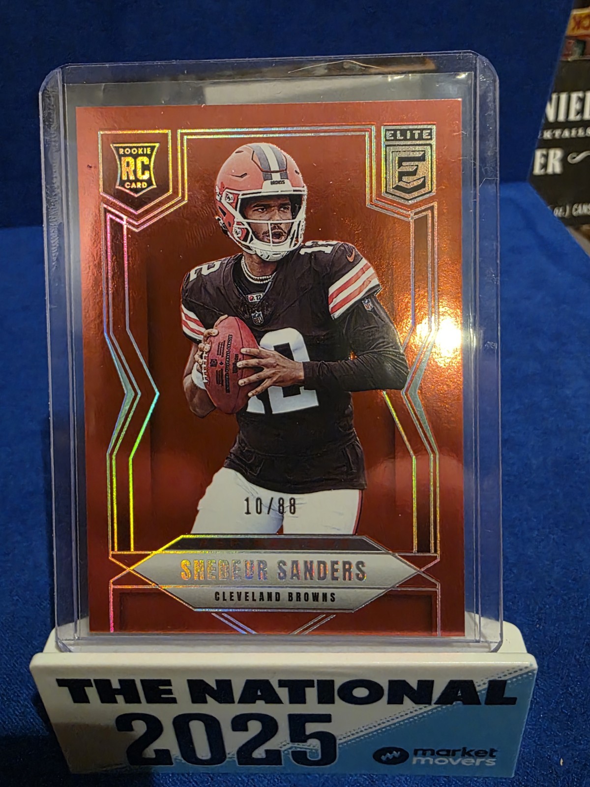2025 Donruss Elite Shedeur Sanders Aspirations Red 10/88