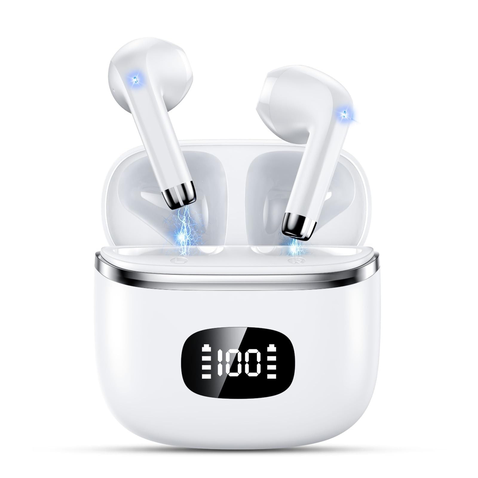 Wireless Bluetooth 5.3 Earbuds with HiFi Stereo and Deep Bass-image