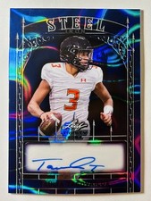 2024 Leaf Trinity Steel Iron Blue Lava Rookie Autograph Taulia Tagovailoa 1/5 RC