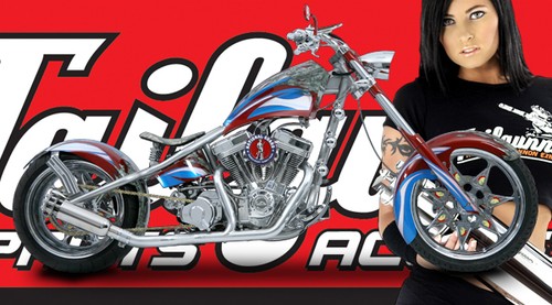 Harley custom slip on muffler Tailgunner Exhaust universal street metric rod tip - Bild 1 von 12