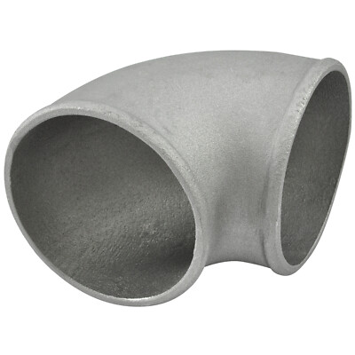 4'' / 102mm Ø Aluminium Rohr Bogen 90° Ladeluft Turbo Schlauch Verbinder Alu Guss