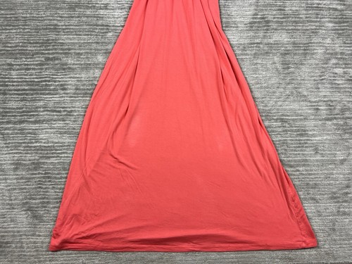 Boston Proper Dress Womens XS Pink Maxi Long Rayon Blend Short Sleeve VNeck - Picture 8 of 11