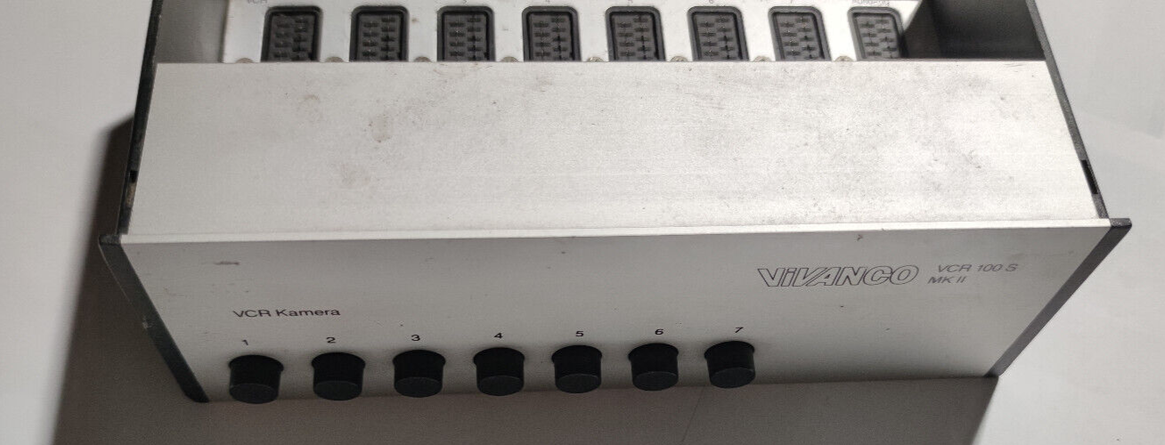 259L Vivanco VCR 100S MK II Scart VCR 8fach Scartverteiler Scartumschalter 106S eBay