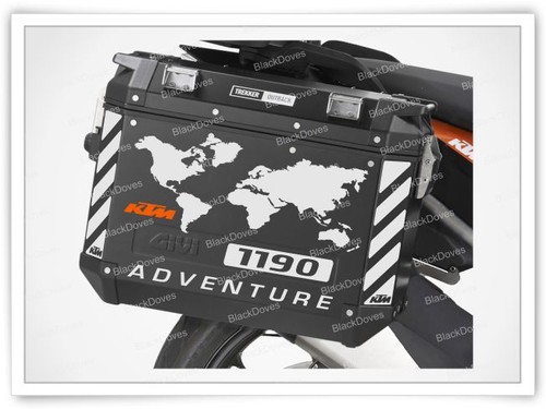 8x Réfléchissant Adhésifs Blanc Compatible Avec KTM 1190 Adv Givi Trekker Ratio - 第 11/12 張圖片