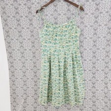 Loft cotton printed spaghetti tie strap Knee Sundress 8