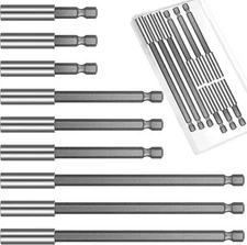 9 Pieces Magnetic Drill Bit Holder Drill Bit Extension 2.4, 4, 6 Inch Magnetic S