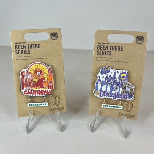Disneyland & California Adventure (DL & DCA) Starbucks BEEN THERE LR Pins SET