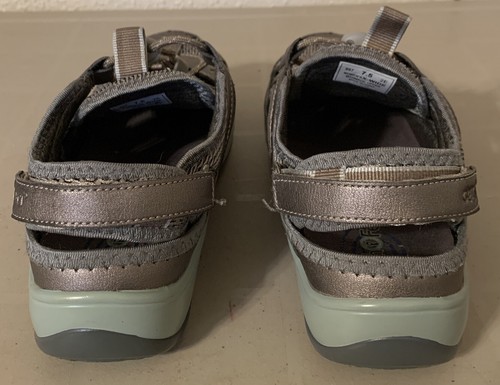 womens orthofeet Verona heel strap pewter shoes Sandals size 7.5 2E 997 - Bild 2 von 10