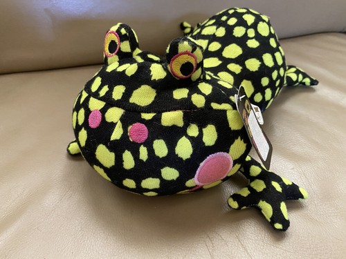 Gund Studio G Dots NEON Frosch Plüschtier 14 Zoll Stofftier - Bild 1 von 8