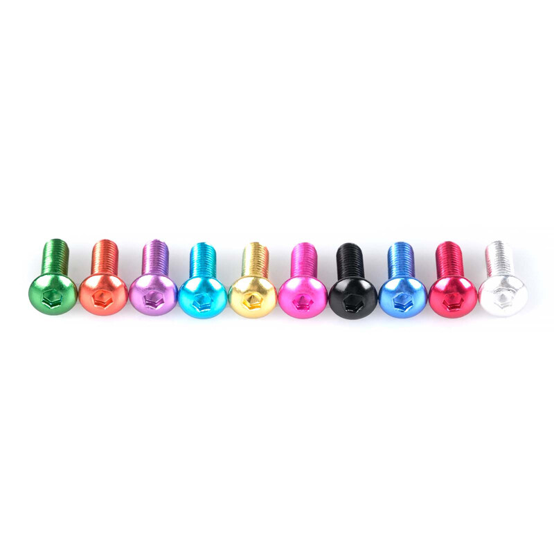 M5 Aluminum Pan / Button Head Socket Cap Screw Allen Hex Bolts ...