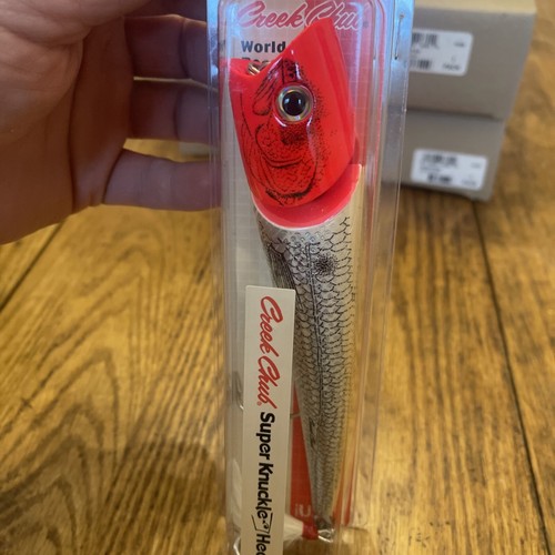 Creek Chub Super Knuckle Head 7”167007JPFHBS Holo Black Red Eye 2.5oz New Pkg