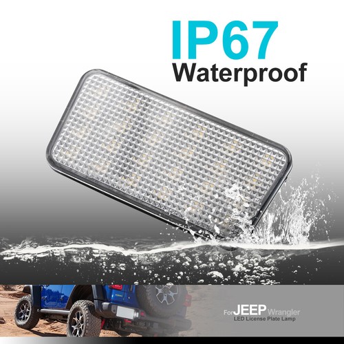 1x Lámpara de etiqueta de luz de matrícula LED blanca para Wrangler JL 2018-2021 - Imagen 11 de 11