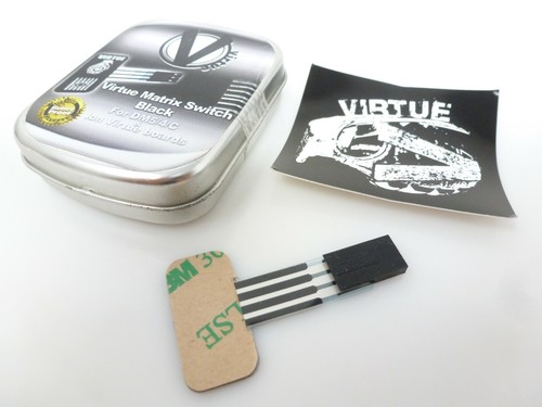 NEW VIRTUE ON OFF MEMBRANE BUTTON PAD 4 DYE DM4 DM5 DMC & ION VIRTUE BOARD BLACK - Picture 3 of 5