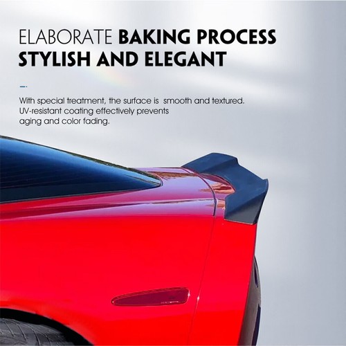 For Corvette C6 ZR1 2005-2013 Rear Trunk Wing Spoiler Extended Style Gloss Black - Picture 7 of 19