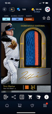 DIGITAL Topps Bunt Museum Collection 24 Tom Glavine Gold Jumbo Patch Signature