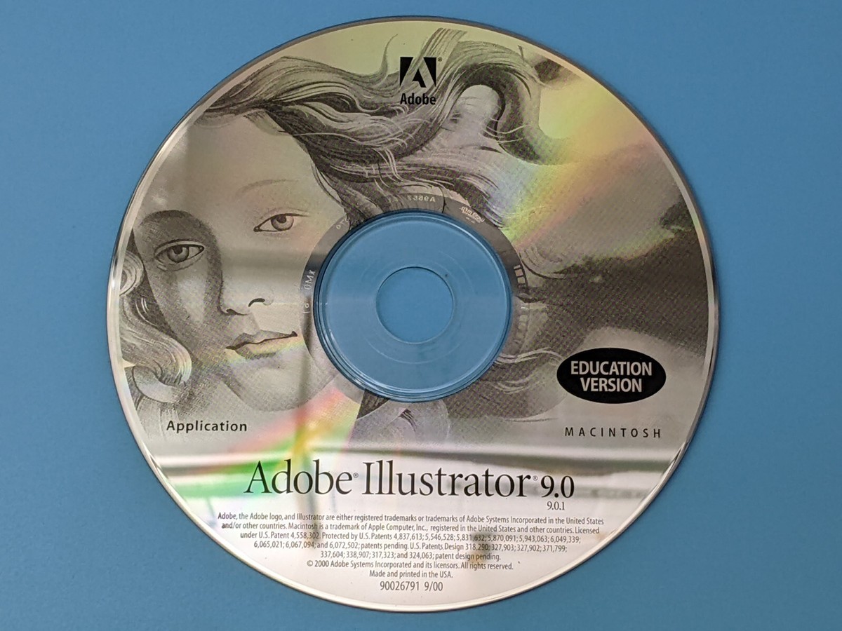 Adobe Illustrator 9 9.0 Education Version + Serial Number