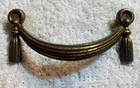 Antique Drawer Pull Swag Art Deco French Empire Provincial Brass 2 3/4”centers