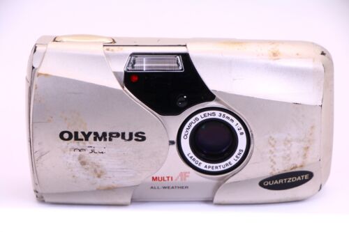 LENTE OLYMPUS MJU II Stylus Epic DLX PANORAMA 35 MM F2.8 35/2.8 usada cámara de película - Imagen 2 de 19