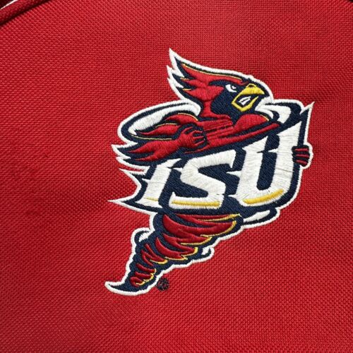 Vintage 90s Iowa State University Cyclones ISU Bookbag Back Pack RARE Excellent - Picture 3 of 11