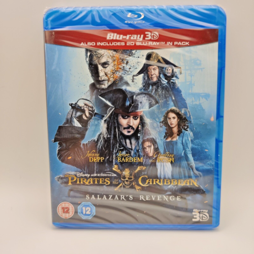 Pirates of the Caribbean Salazar's Revenge Blu-Ray 3D + Blu-Ray, New Sealed - Foto 1 di 24