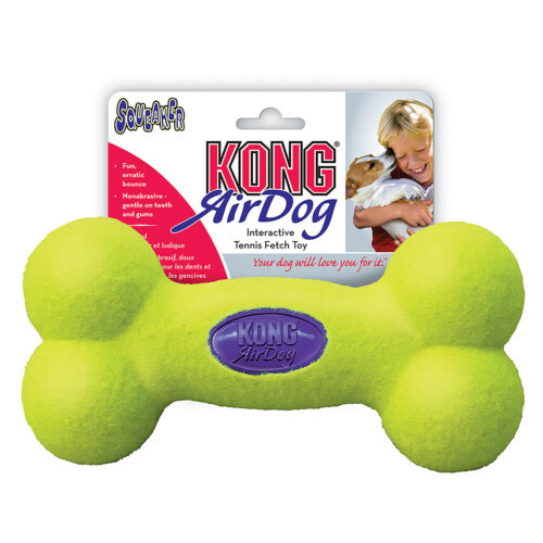 Kong air squeaker bone Jaune L - Afbeelding 1 van 2