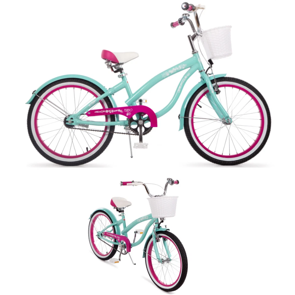 CRUISER 20" Kinderfahrrad Mädchenfahrrad Fahrrad für Mädchen Kinderrad MINT-ROSA - Bild 2 von 4