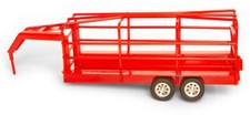 Little Buster Toys Gooseneck Ranch Trailer All Metal w/ Rubber Tires Heavy Duty