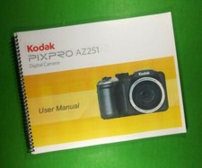 Owners Manual for Kodak PixPro AZ251 95 Pages W/Clear Covers 