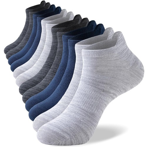 Bamboo Ankle Socks for Men Women 6 Pairs Low Cut Sports Size 12-14