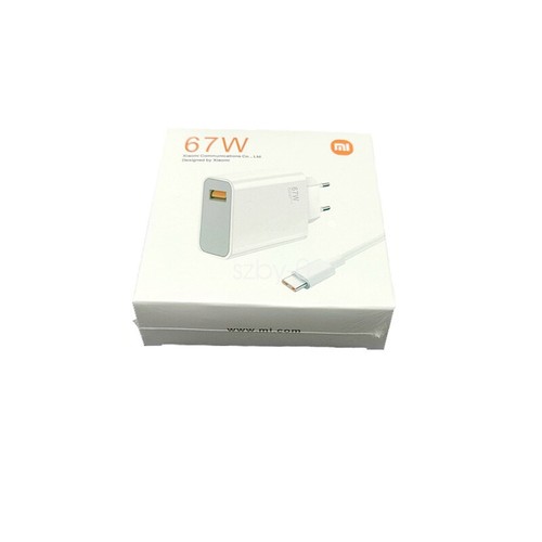 Adaptateur chargeur mural rapide Xiaomi 67W câble USB-C Mi 12 Ultra 11 Pro Redmi K40s - Photo 8 sur 12