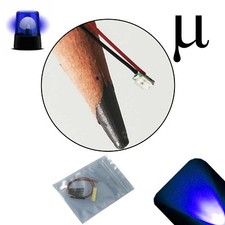 50 X 12v 0807 0805 Blue Micro Flashing Smd Pre-wired Led Light Blinking 9v 18v