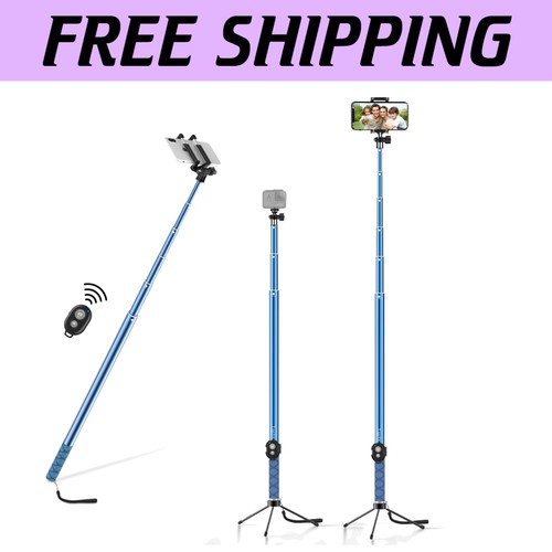 Ultimate 9.8ft Selfie Stick for iPhones & Action Cameras - Durable & Versatile