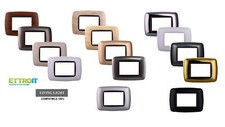 Placca Bombata bombe Serie Space compatibile con Biticino Living Light