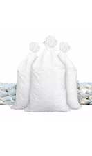 Flood Sandbags poly with ties  White 14" x 26"  Sand Bags Hurricane Prepper