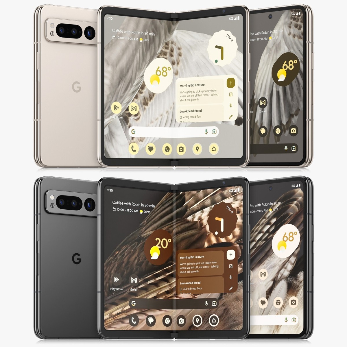 Google Pixel Fold (5G) 256GB Unlocked - Obsidian Porcelain